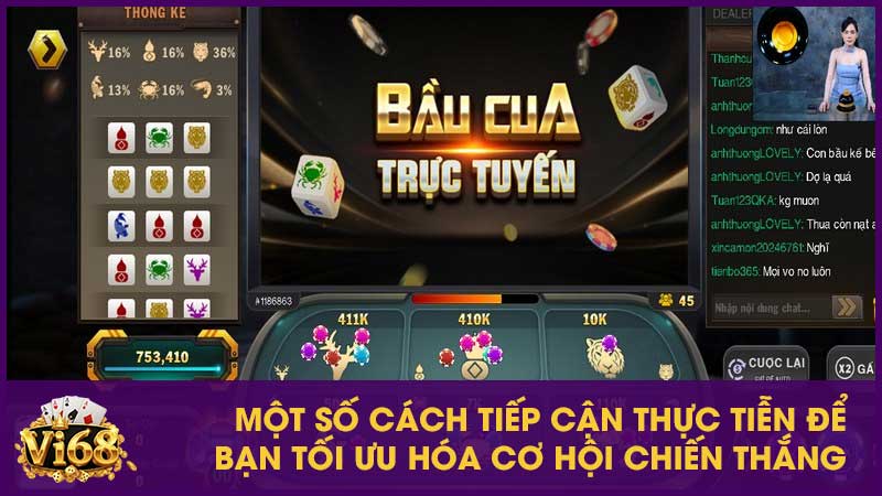 Mẹo chiến thắng Bầu Cua từ cao thủ cờ bạc 4 Một số cách tiếp cận thực tiễn để bạn tối ưu hóa cơ hội chiến thắng