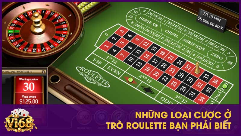 Chơi Roulette sao cho dễ thắng? Bí kíp chơi hiệu quả 3 Những loại cược ở trò roulette bạn phải biết